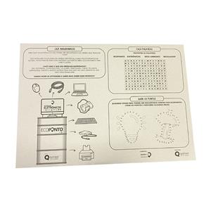 Folha A3 Ecopontos Destine Aqui para Crianças